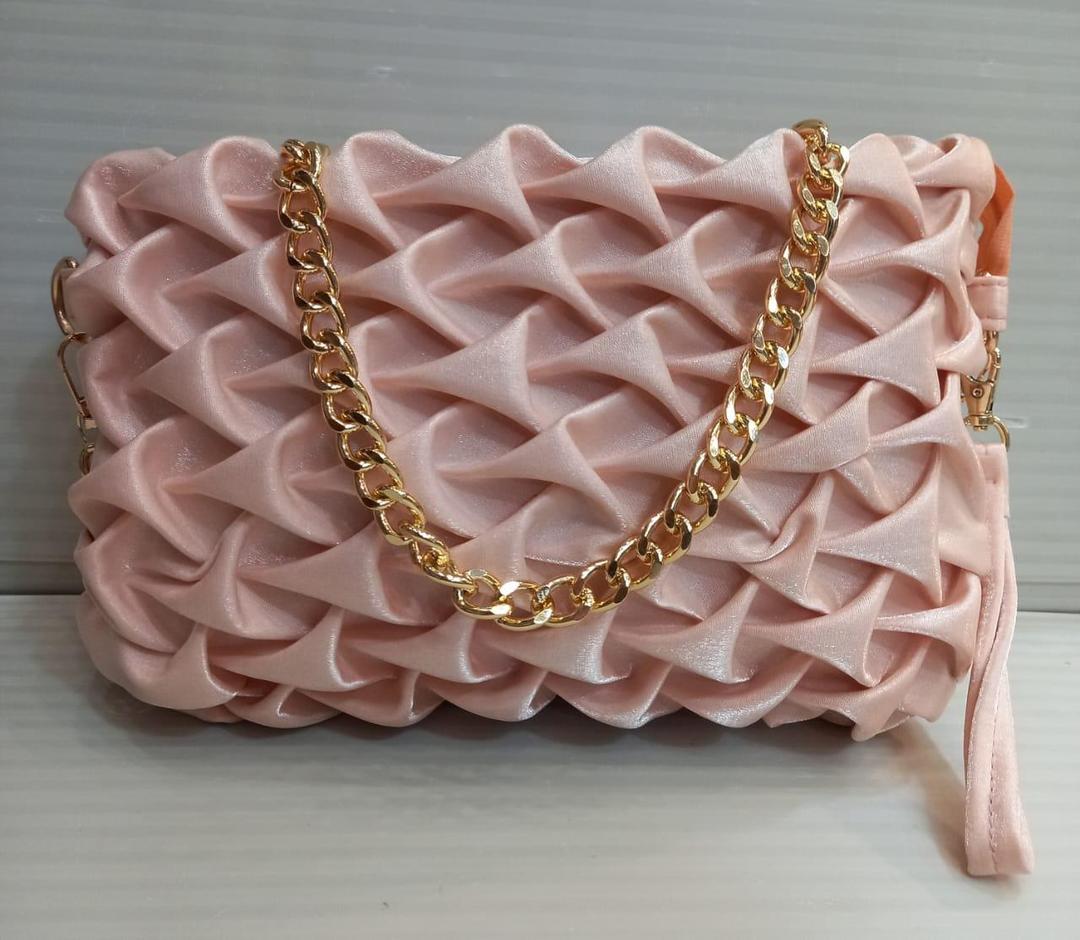 Luxe Twist Satin Clutch Bag